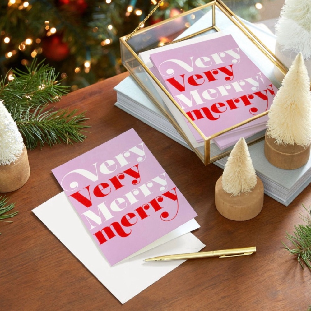 Hallmark Very Very Merry Boxed Christmas Cards, Pack of 16 (NWT) - Picture 9 of 15